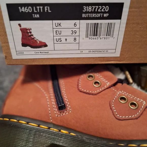 Dr Martens Butter Soft Fur Boots 1460 - Picture 10 of 13